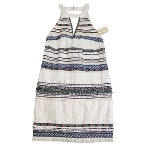 ARTELIER X Nicole Miller NWT Mini Dress Boho Eyelet Size 2